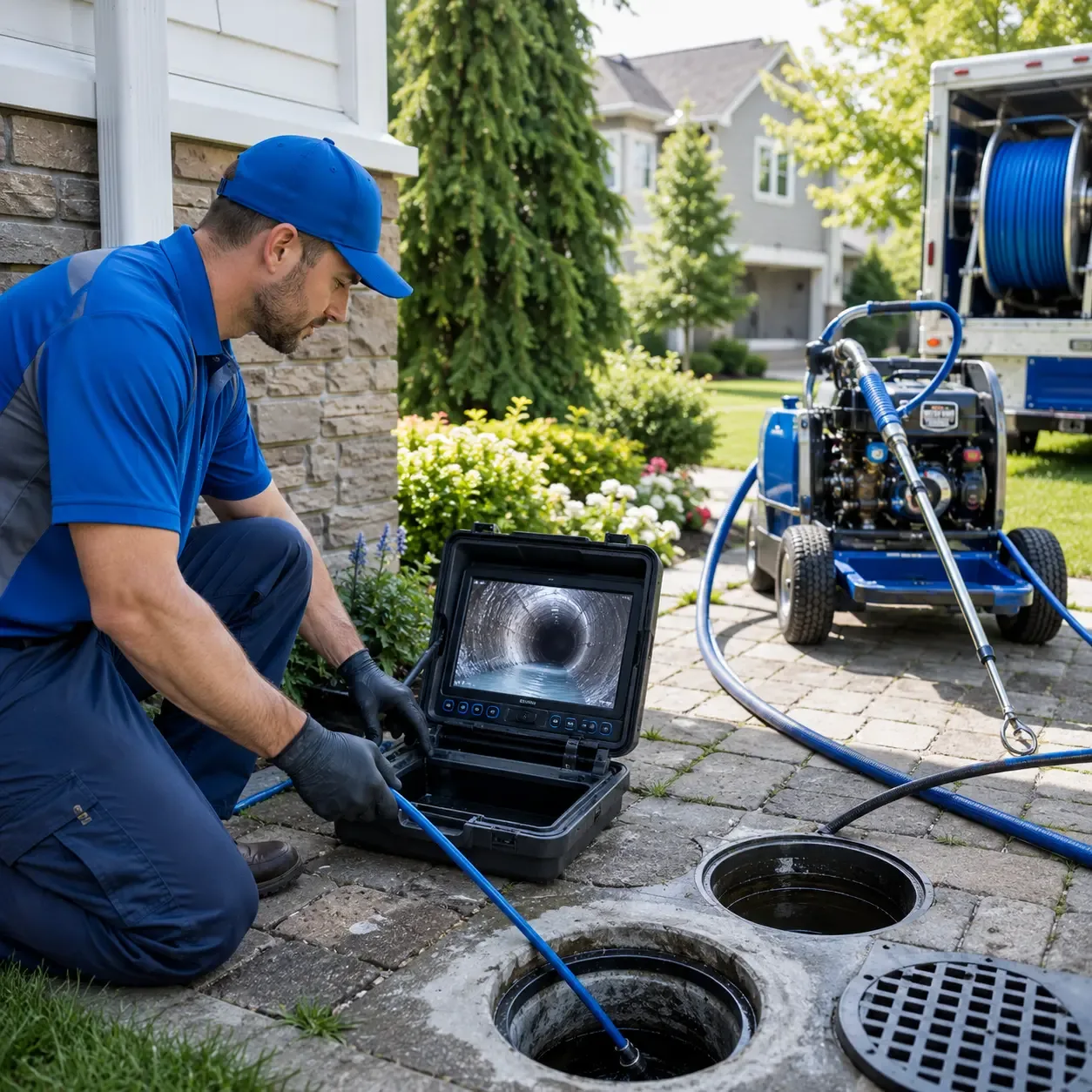 Outdoor drain cleaning professionals serving Woodstock, GA
